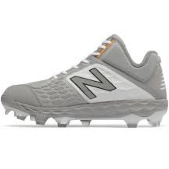NWT NEW BALANCE 3000v4 GRAY/WHITE BASEBALL CLEATS/SHOES 16 2E (EXTRA WIDE) - Picture 1 of 8